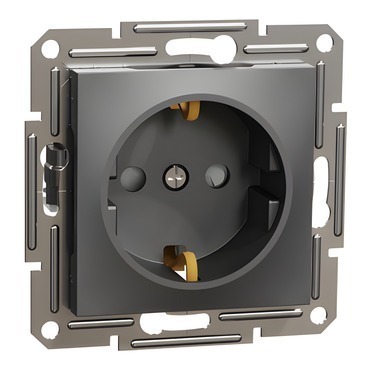 SCHN EPH2900271 Asfora - Zásuvka SCHUKO 250V 16A, clonky, antracit