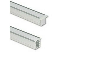 Profil vestavný MC LED VI, 18x15mm, včetně mléčného difuzoru, 1m