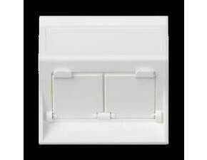 Kryt dat. zás. SIMON 50000086-030, Simon 500, na 2 zás., zkosený, cl., 50x50 mm, bílá