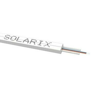 Kabel optický SOLARIX SXKO-MDIC-2-OS-LSOH-WH, 2vl, Singlemode, 9/125, OS, 3mm, LSOH, Eca, 1000m