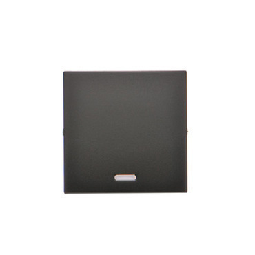 Kryt 1 nás. SIMON CKW1L/49, s průzorem pro osvětlení, černá mat
