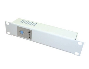 INTLK 80199036 Termostatická jednotka 1U bimetalová pro chlazení RAL 7035 do 19" lišt