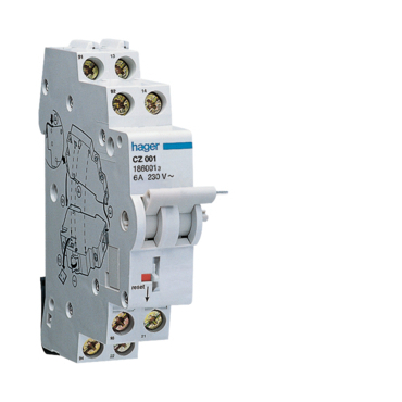 HAG CZ001 Pomocný a signální kontakt proud. chráničů 6 kA do
