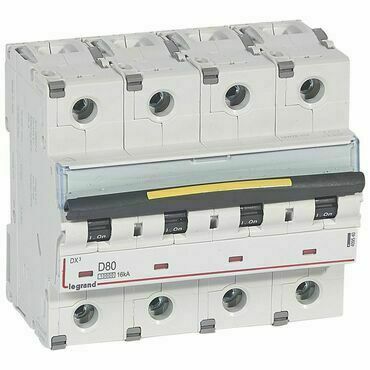 Jistič čtyřpolový LEGRAND 409540 DX3 4P D80 10000A/16KA