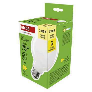 EMOS ZF2D52 LED FLM  G95 GLOBE 7,8W(75W) 1055lm E27 WW