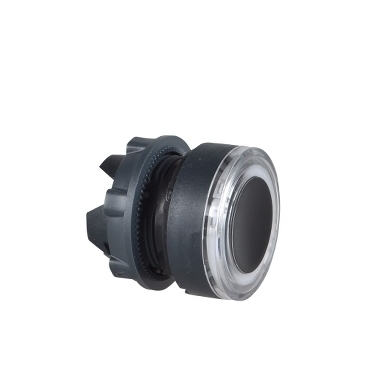 SCHN ZB5AW913 Ovládací hlavice stiskací prosvětlená, lícuj. s prosvět. krouž. - bílá