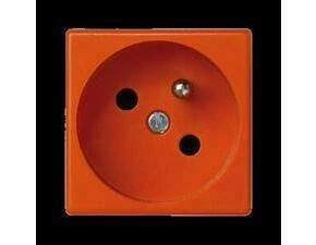 Zásuvka K45 SIMON K22/7, 1 nás., natoč. dutina, 16A/250V~, bezšr. sv., oranžová