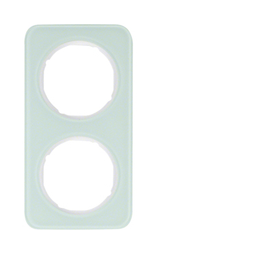 HAG 10122109 Rámeček 2-násobný, Berker R.1, sklo, bílá