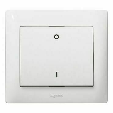 LEG 777015 GL BÍLÁ KRYT DVOJPÓL. SPÍNAČE