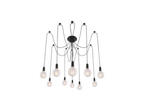 Svítidlo závěsné RABALUX 2224 CASPAR matná černá E27 10x MAX 60W