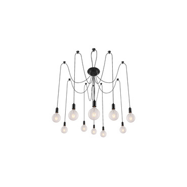 Svítidlo závěsné RABALUX 2224 CASPAR matná černá E27 10x MAX 60W