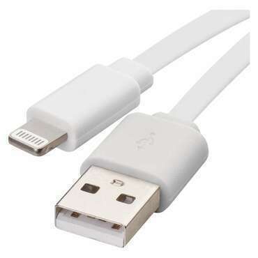 Kabel USB EMOS SM7013W, 2.0, USB-A/Lightning, bílá, 1 m
