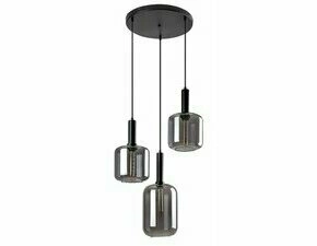 Svítidlo závěsné RABALUX 72103 LISSANDRA matná černá E27 3x MAX 40W