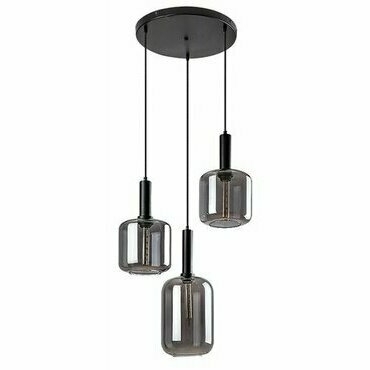 Svítidlo závěsné RABALUX 72103 LISSANDRA matná černá E27 3x MAX 40W