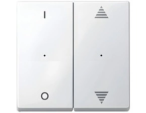 SCHN MTN619519 Kryty pro 2-násobný tlač. modul, 1/0+šipky, Polar, System M