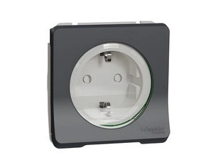 SCHN MUR36135 Mureva Styl - Zásuvka Schuko 16A 2P+E, clonky, šroubová, IP55, Antracit