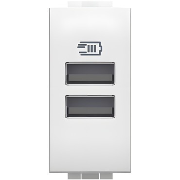 LEG N4191AA BTLLT NABÍJEČKA USB A+A 1M BÍLÁ