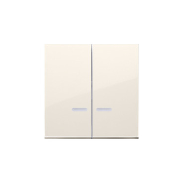 Kryt 2 nás. SIMON DKW9L/41, svět. piktogram pro: SW6/2XLM, SW7/2XM, SW6P1 m, krémová