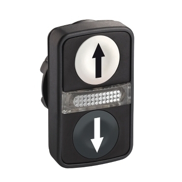 SCHN ZB5AW7A1724 Ovládací hlavice dvoutlačítková se signálkou