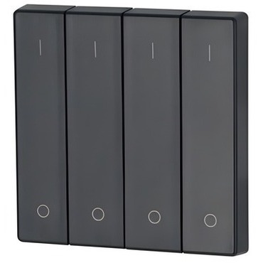 EATON 147600 CWIZ-04/14 Kryt RF tlačítka 4x1/4 55x55mm 1-0, Antracitová, matná