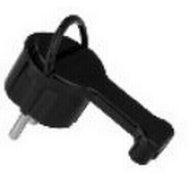 DAM WT-16UP vidlice přímá unischuko, plochá, černá