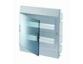Rozvodnice zápustná ABB 1SLM004101A1205, IP41/24M, průhledná dvířka
