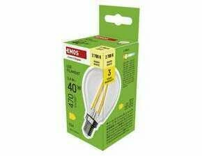 EMOS ZF1D22 LED FLM MINI GL 3,4W(40W) 470lm E14 WW
