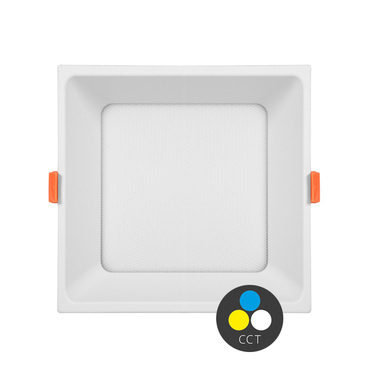 LED svítidlo vestavné ECOPLANET TONY 12W, 1560lm, CCT 3000/4000/6500K, IP20, bílá