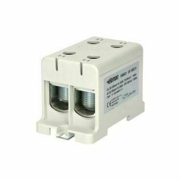 EL 1006631 Svorka univerzální UK 150/2 A, 320A, 1pól., AL/CU, krytá, šedá, na DIN/panel (bal.80)