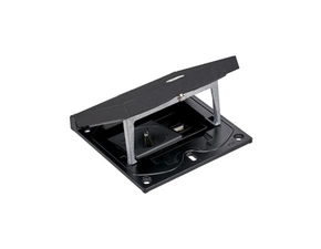 SIMON KFH115USEC/74 Vklad krabice podlahové ocelové KGT, s inbusovým zámkem, 1 zásuvka silová K45 (t