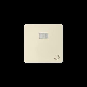 SIMON 82 82015-31 Kryt s průzorem a piktogramem „zvonek” k přístrojům řady 75,béžový