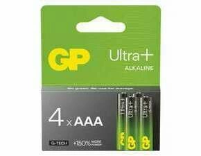 Baterie alkalická GP ULTRA B03114 PLUS AAA (LR03) 4PP