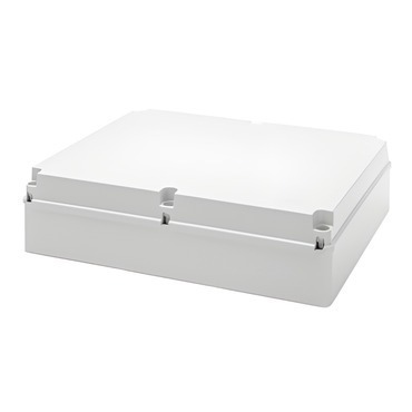 Spojovací krabice GEWISS GW44211 s víkem, plast. šroub, plombovací, ip56, 460x380x120, hladké stěny