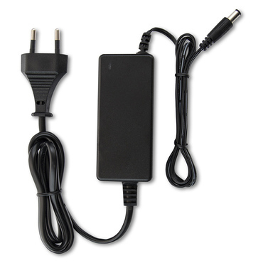 Adaptér napájecí MC LED adaptér 24W, DC 24V/1A, IP20, černý plast, s vidlicí
