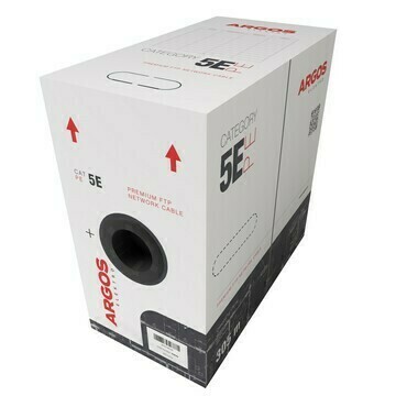 Kabel datový ARGOS CAT5E, FTP, PE, Fca, 305 m, venkovní, černá