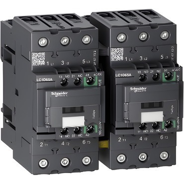 SCHN LC2D65AKUE TeSys D Green 3P AC-3 reverzační 65A 100 - 250V  AC/DC