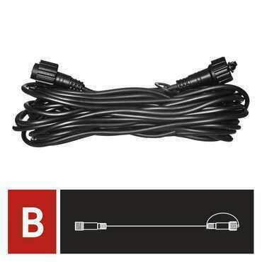 EMOS D2ZB01 PROFI-CONN EXT. WIRE 10M-BLACK IP44