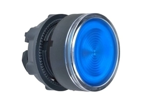 SCHN ZB5AW363S Ovládací hlavice stiskací prosvětlená s rýhovanou čočkou