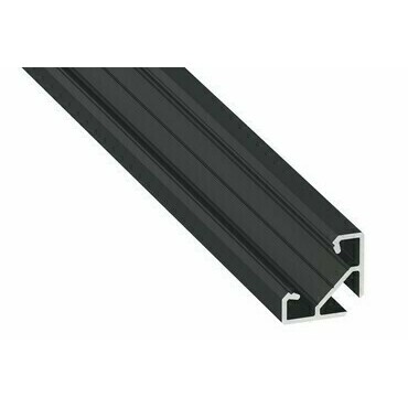 LED profil GREENLUX AL-PROFIL AJAR BLACK ANODIZED 2M (10-1382-20)