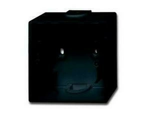 Krabice přístrojová jednonásobná ABB 2CKA001799A0923, mechová černá, pro lištové rozvody