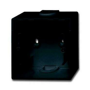 Krabice přístrojová jednonásobná ABB 2CKA001799A0923, mechová černá, pro lištové rozvody