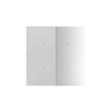 Kryt SIMON TKE2x/143, pro elektronické spínače a ovladače, 1/2násobný, hliníková matná