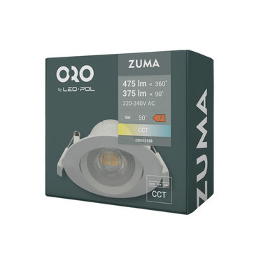 LED svítidlo vestavné LED POL ORO ZUMA LED R 5W CCT-W