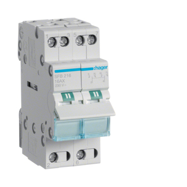 HAG SFB216 Skupinový přepínač (I-0-II) 2P / 16A
