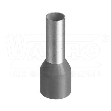 wpr7381 DUI-0.75-12 sed lisovací dutinka s izolací PP (polypropylen), 0,75 mm2, d: 12 mm, šedá (III.
