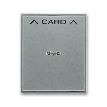 Kryt spínače ABB Time 3559E-A00700 36, ocelová, kartového, s čirým průzorem