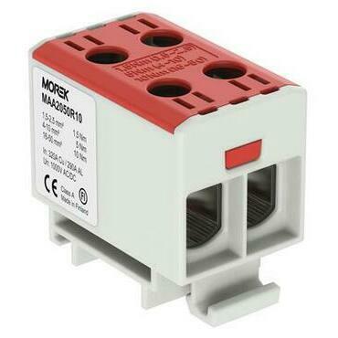 MOREK MAA2050R10 Univerzální řadová svorka OTL 50-2xAl/Cu 1,5-50mm2 1000V červená