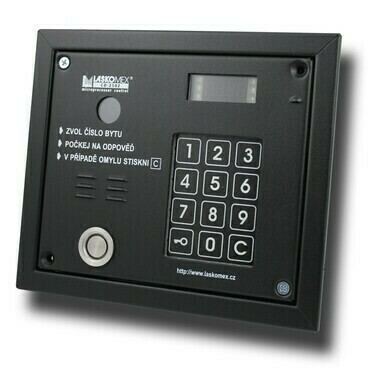 Tablo zvonkové LASKOMEX CP-2503TP, podsvětlená klávesnice, DALLAS, LED displej, černé