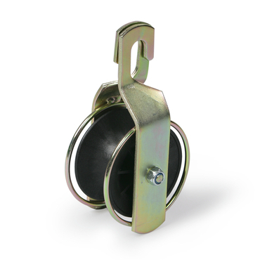 ENSTO ST26.1 Kladka s hákem, NN/VN, 8 kN, plastová kladka, pro přímé úseky, pro svazek vodičů/vodič