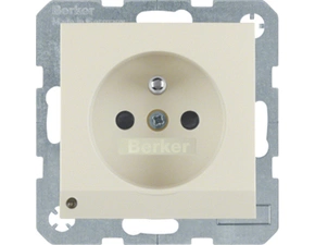 HAG 6765108982 Zásuvka se zemnicím kolíkem a LED orientační kontrolkou, 16 A, 250 V ~, šroubovací sv